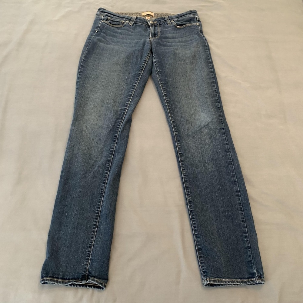 Paige Peg Skinny Jeans Womens 30 Blue Med Wash‎ Mid Rise Stretch Denim Pants